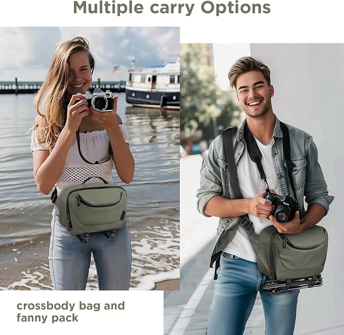TAAOKA Camera Sling Bag, Travel Waterproof Camera Case