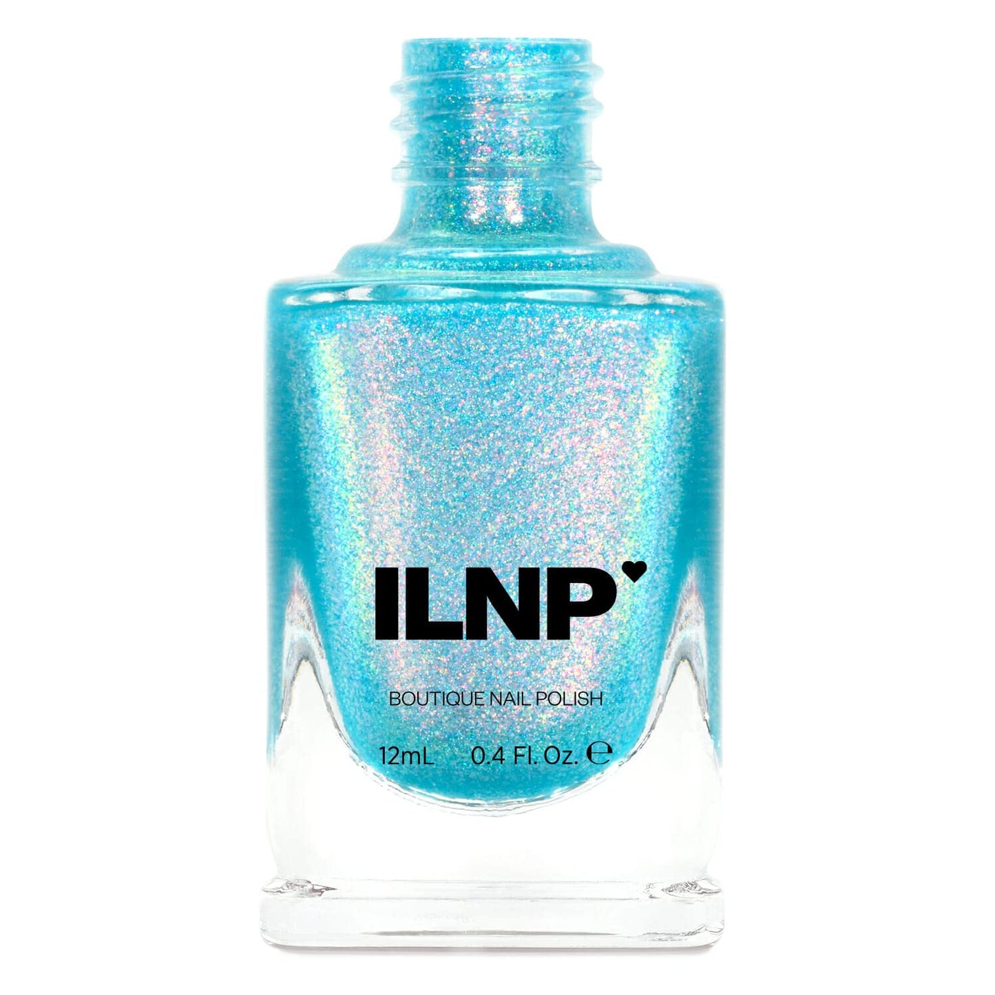 Ilnp Skate Date - Iridescent Timeless Teal Holographic Jelly Nail Polish