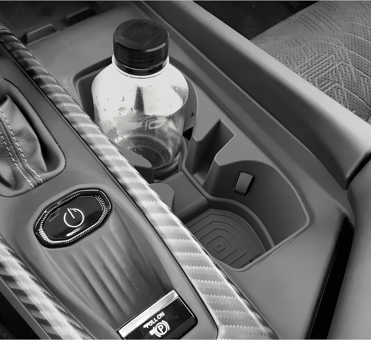 LUWU 2024-2027 Charger Daytona Center Console Organizer for 2024 2025 2026 2027 Charger Daytona R/T Scat Pack Accessories OEM Fit Armrest Console Storage Box Insert Tray Durable ABS Material Black