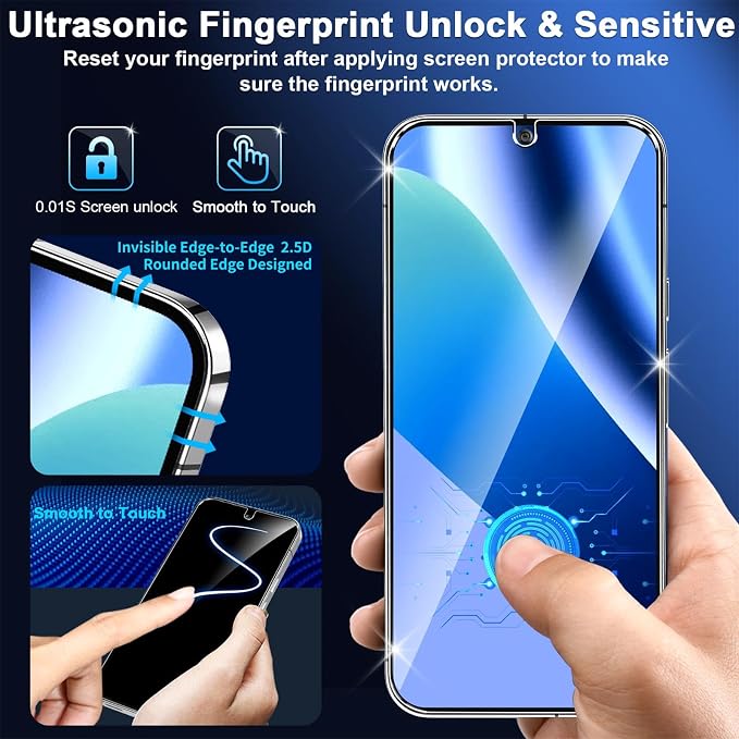 3 Pack for Google Pixel 10a Screen Protector Tempered Glass + 2 Pack Camera