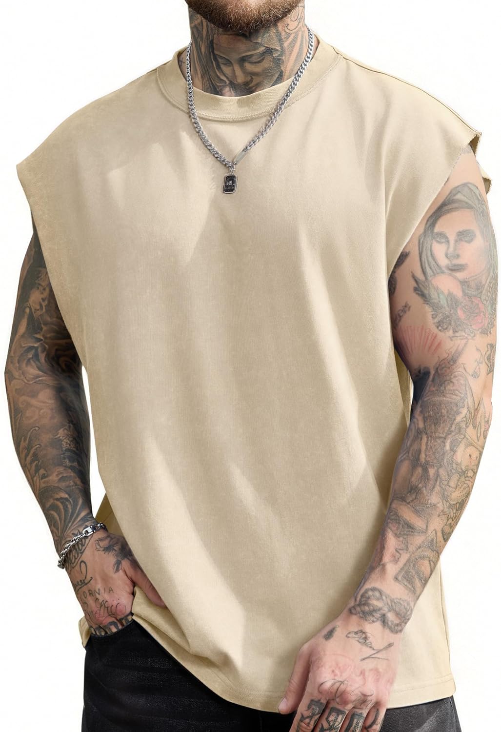 PLEPAN Men's Muscle Tank Tops - Sleeveless Workout Tee Shirts for Gym | Stylish & Comfortable