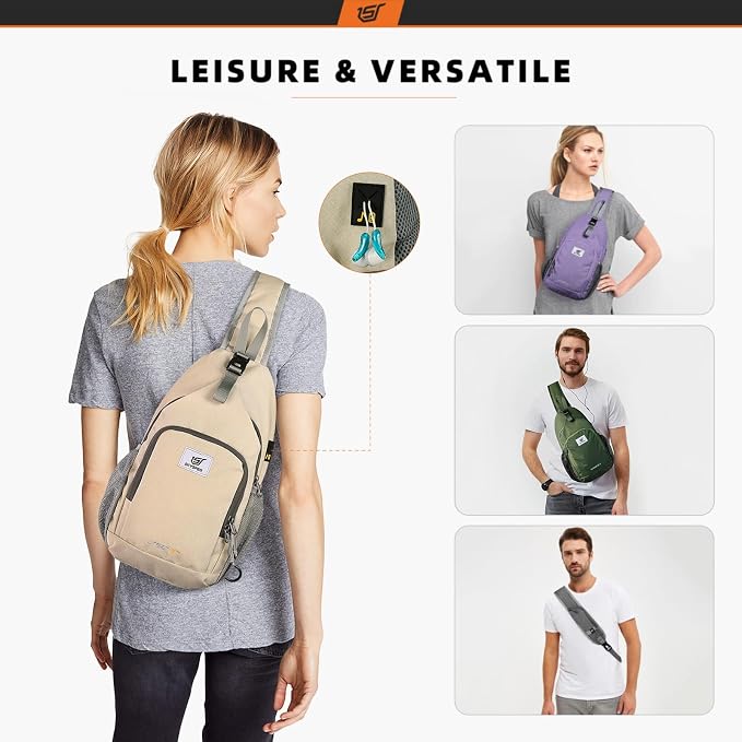 SKYSPER Sling Bag RFID Crossbody Sling Backpack Cross Body Shoulder Bag Travel