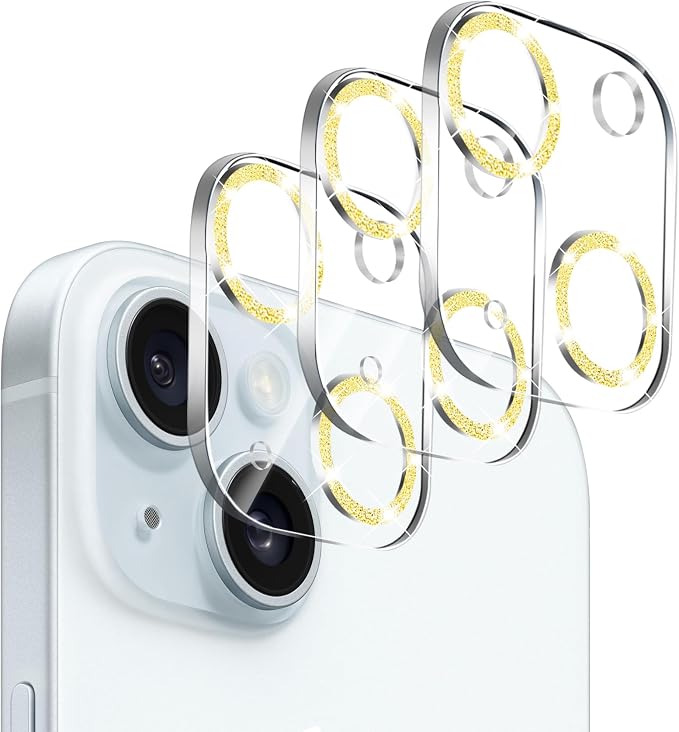 Dengduoduo 3 Pack Tempered Glass Camera Lens Protector