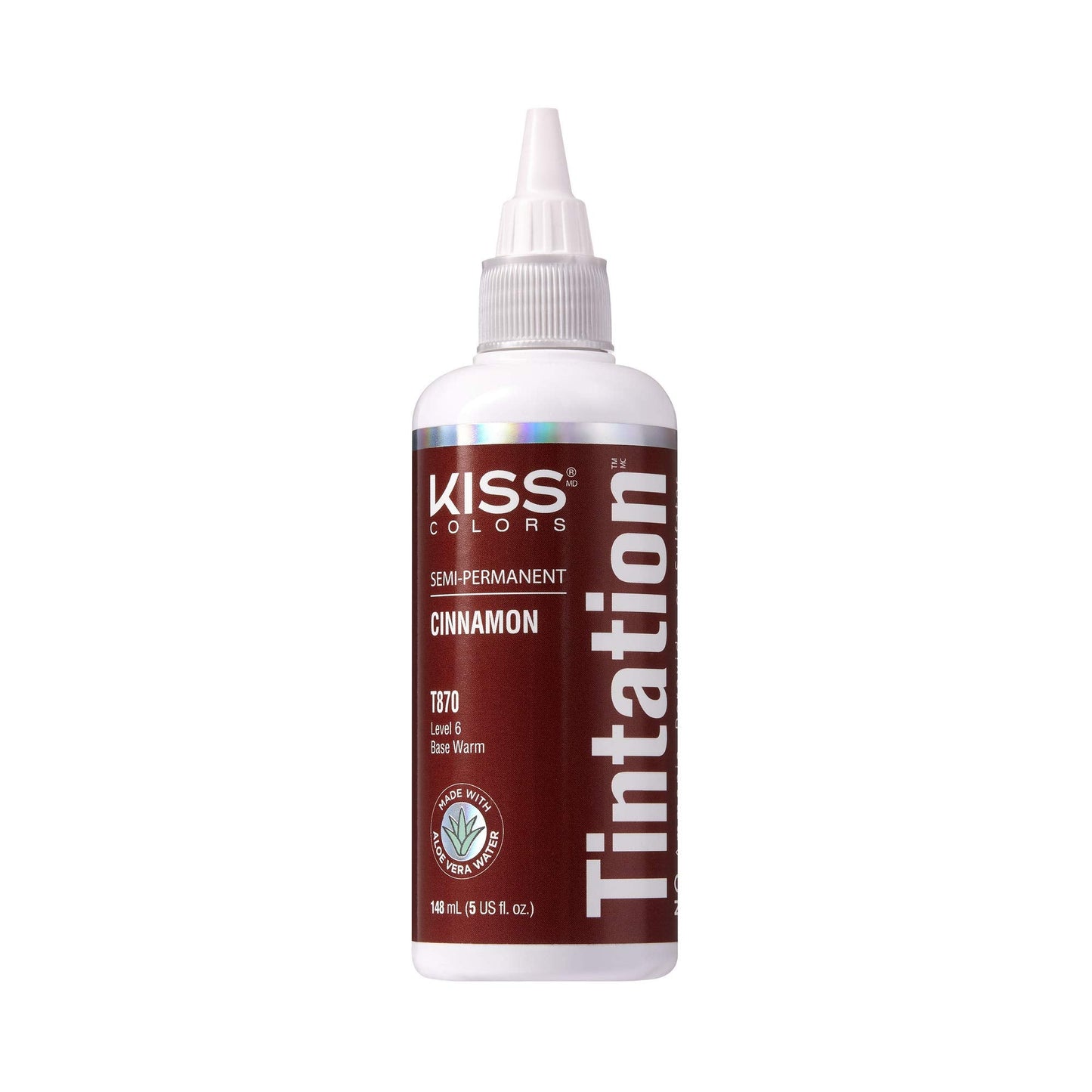 Kiss Tintation Semi-Permanent Hair Color Treatment 148 Ml (5 Us Fl.Oz) (Cinnamon)