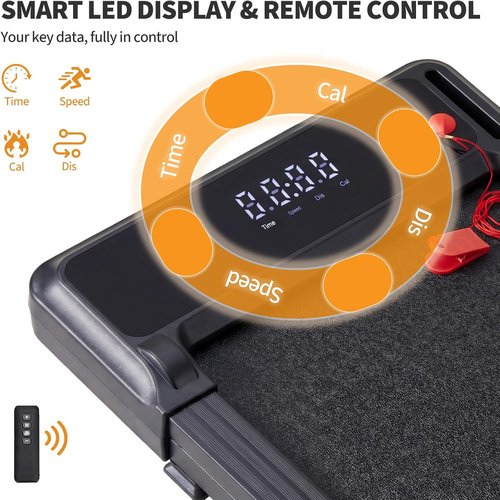 NEWBULIG Under Desk Treadmill - Portable Electric Walking Pad with Remote Control | Compact & Quiet Fitness Machine