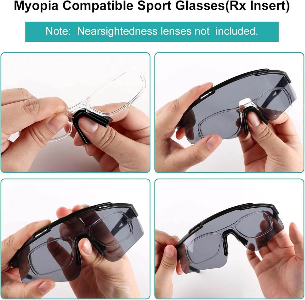 Skiennix Tactical Eyewear - Anti-Fog Sports Glasses with 3 Interchangeable Lenses & UV400 Protection