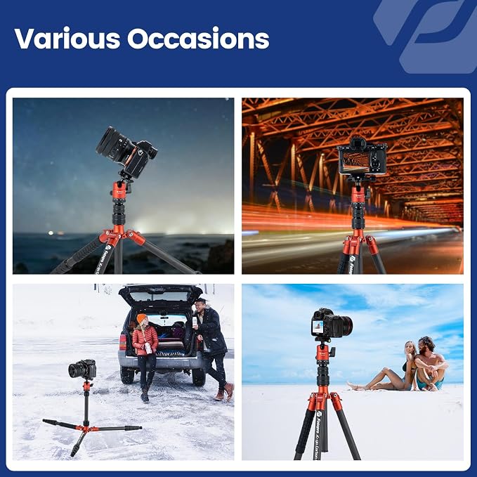 Fotopro 60inch Carbon Fiber Tripod Compact Camera Tripod