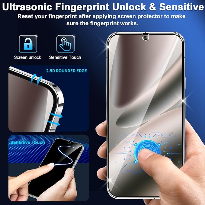 letosan 3 Pack for Google Pixel 10 Pro XL Screen Protector Tempered Glass + 3