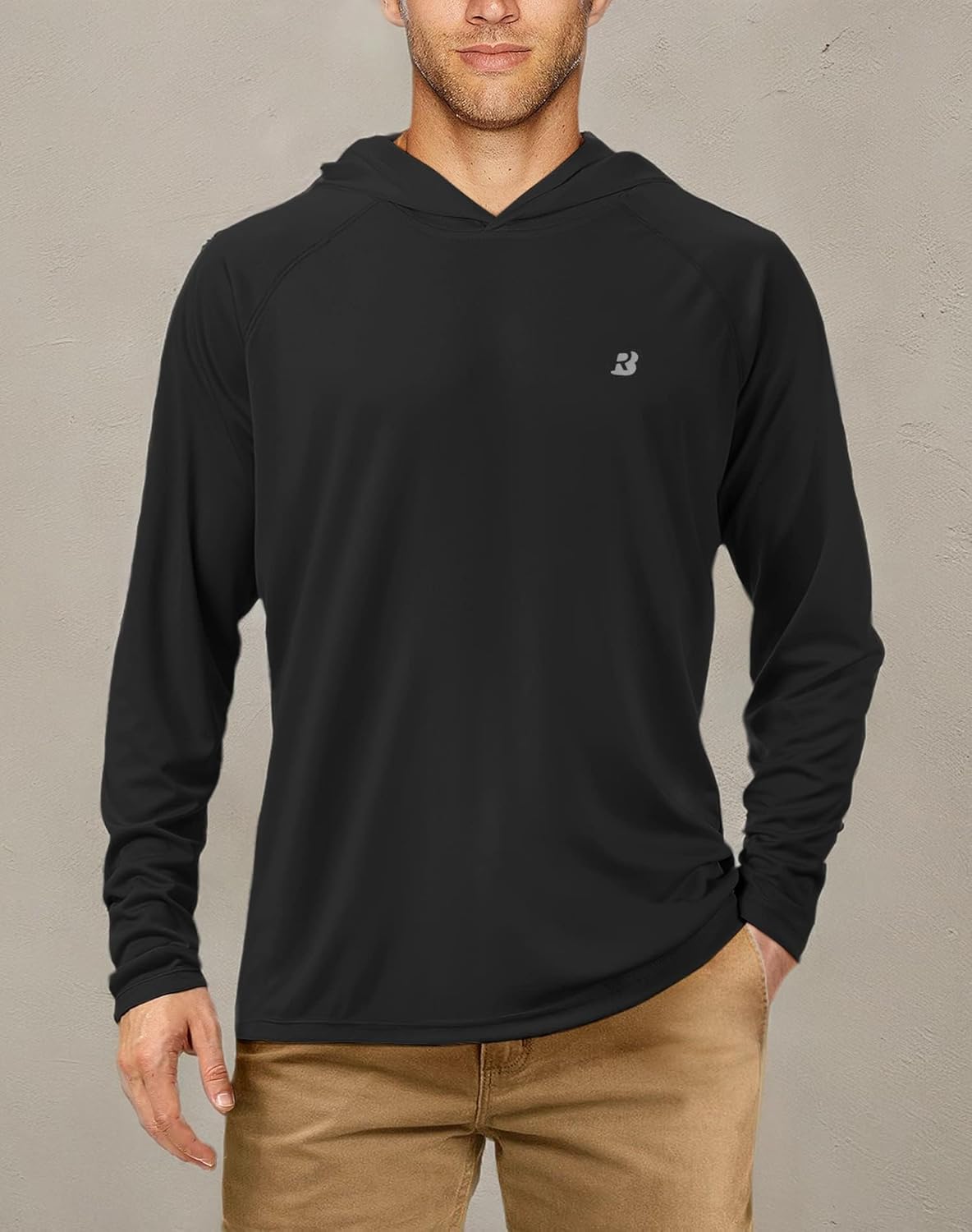 Roadbox Fishing Shirt for Men - UPF 50+ Long Sleeve UV Protection Hoodie | Ideal for Outdoor Activities