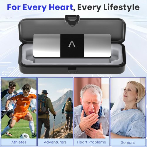 KardiaMobile 6L Carry Case - Portable EKG Heart Monitor Case with Silicone Pad for 6L Max