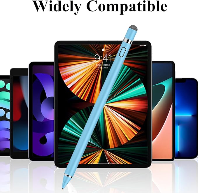 CMARS Active Stylus Pen for Touchscreen, Rechargeable Universal Pencil for iPad