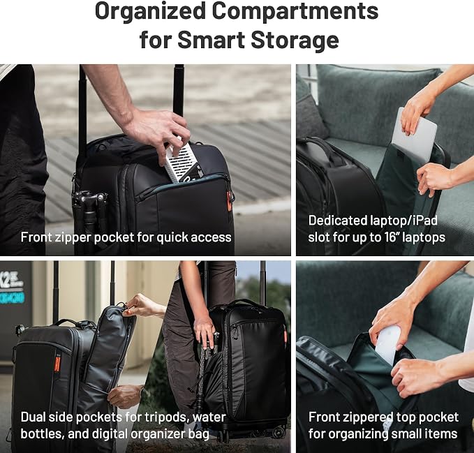 PGYTECH 2-in-1 Roller Camera Backpack, DSLR/SLR/Mirrorless Bag