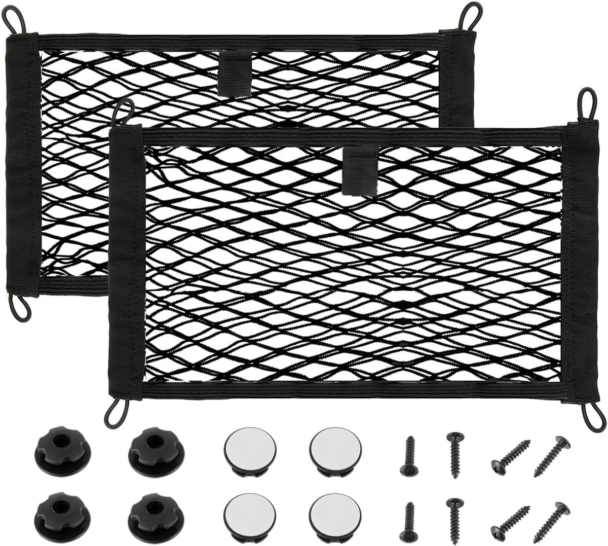 13.8 x 9.8 inch Universal Elastic Cargo Net Pocket,2 Pack