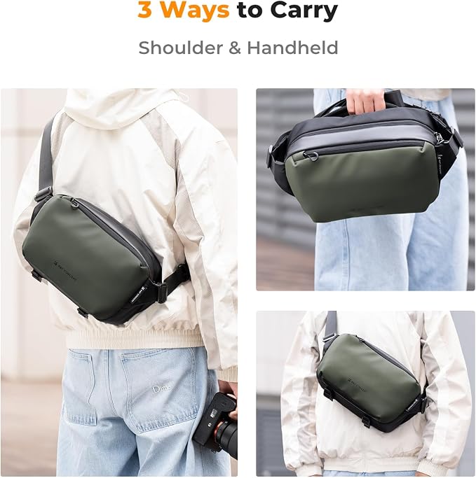 K&F CONCEPT Camera Sling Bag Crossbody Bag Waterproof Camera Shoulder Backpack