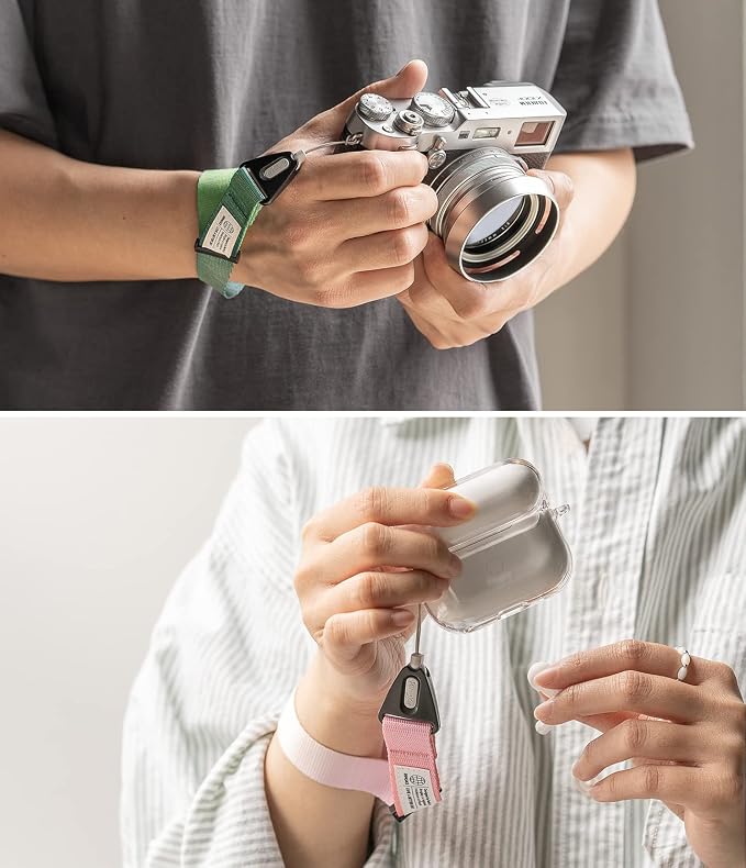 Ringke Hand Strap Designed for Camera Strap and Phone Strap, Adjustable Sturdy
