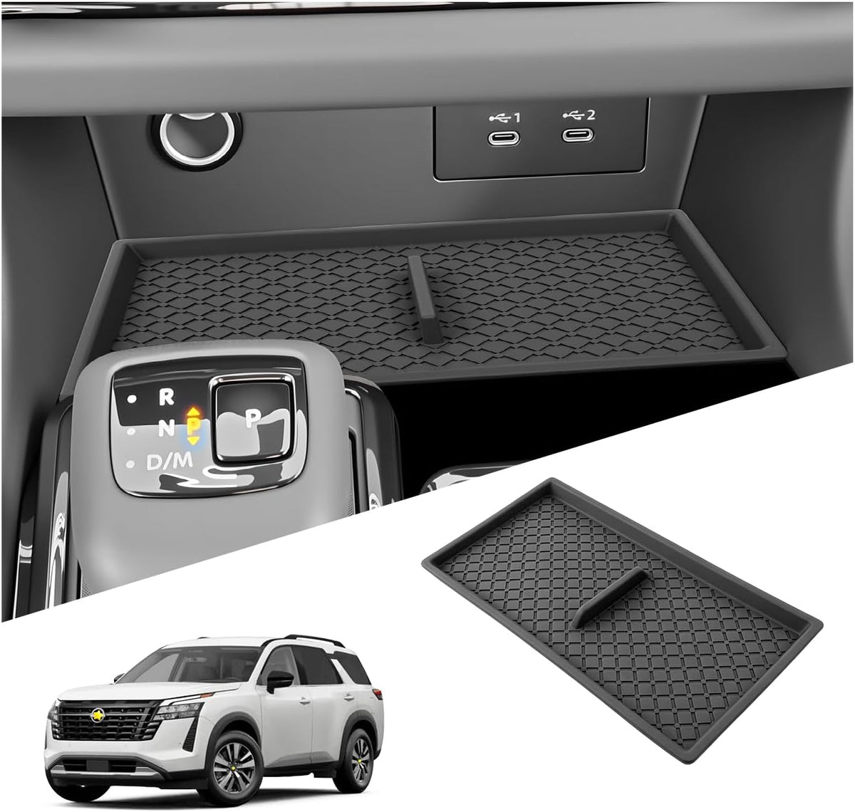 SKTU Upgrade for 2024 2025 2026 Buick Envision Accessories Center Console Organizer for 2024 2025 2026 Buick Envision (Preferred/Sport Touring/Avenir) Console Tray 2024-2026 Envision Insert ABS Tray