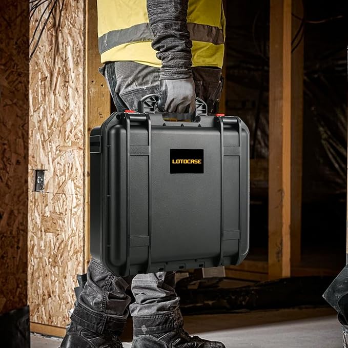 Case for Dewalt Impact and Torque Wrench - Waterproof Hard Tool Box for Dewalt Set, Power Tool Combo Kit Bag for Atomic 20V 2/1 3/4 3/8 Inch Cordless Torque Wrenches/Battery/Charger (Case Only)