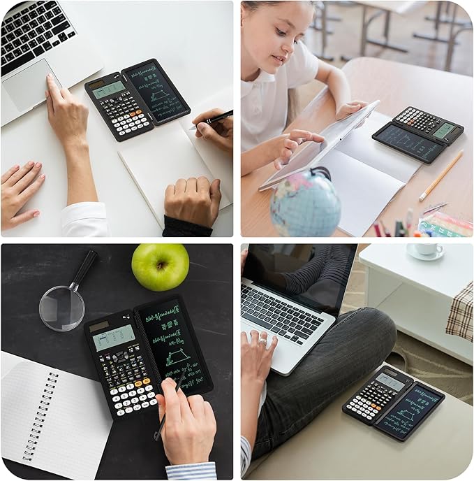 991EX 552 Functions Desktop ROATEE Scientific Calculator Rechargeable & Solar