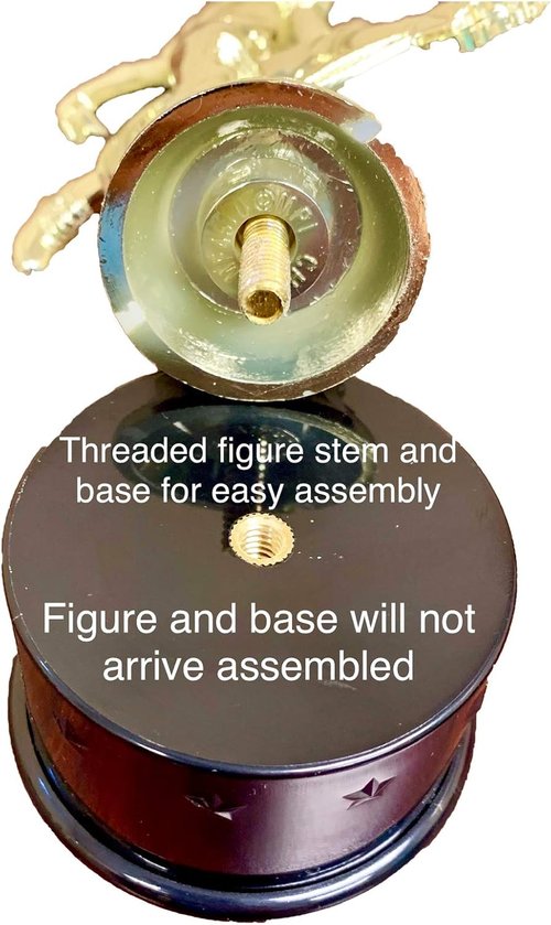 Express Medals Lamp of Knowledge Trophy Award - 7.5 Inch with Removable Silicone Victory Wrist Band