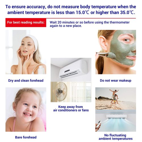 Dr.meter Ear Thermometer - 3-in-1 Touchless Forehead & Ear Thermometer for Kids & Adults | Bi-Color LCD Display, Fever Alarm, 20 Memory Recall