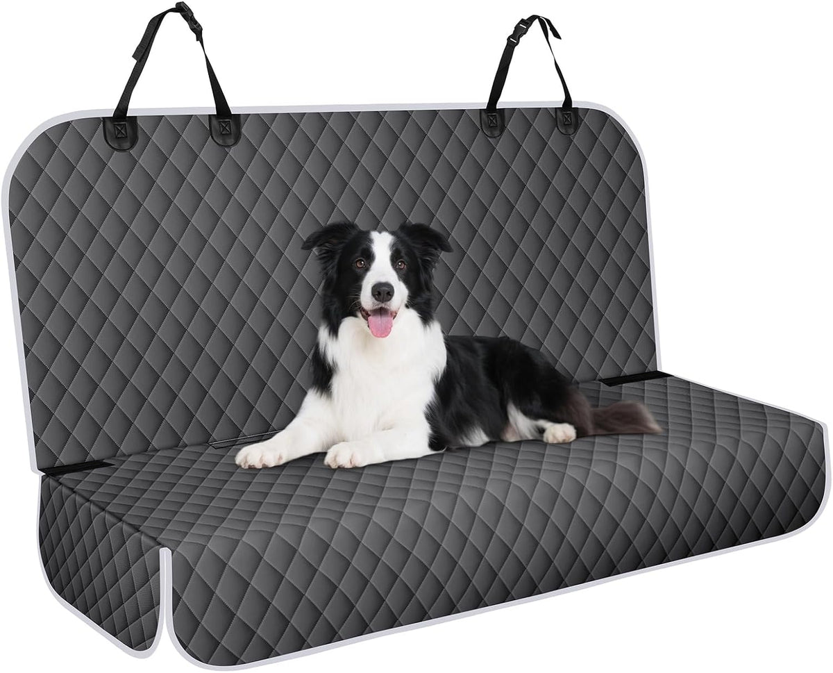 Waterproof Dog Backseat Cover for Cars, Non-Slip Pet Seat Protector, Beige