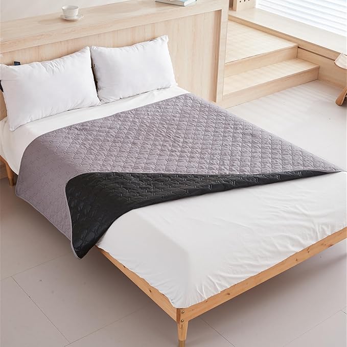 GIBZ Waterproof Dog Bed Blanket Cover Anti Slip Pet Furniture Protector Washable Large Washable Quilted Mat for Indoor, Khaki, 170x200cm