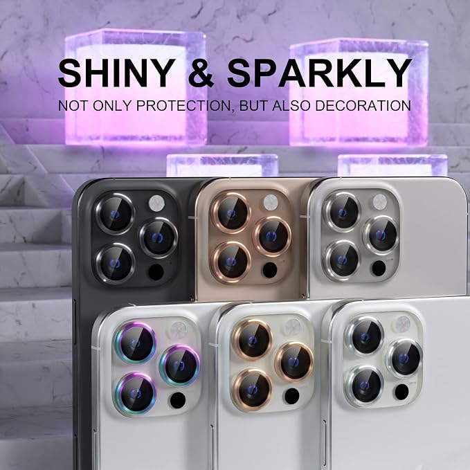 Choiche Compatible for iPhone 16 Pro/iPhone 16 Pro Max Camera Lens Protector