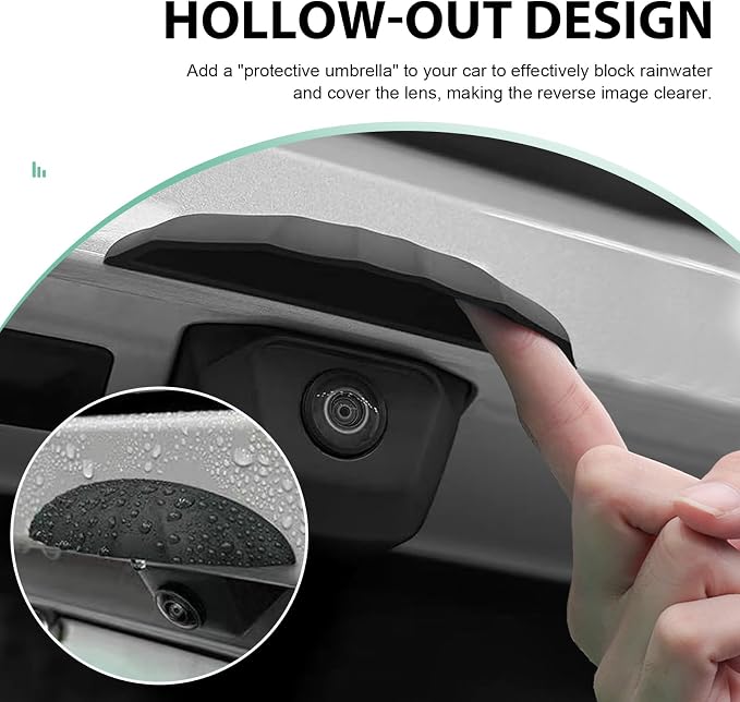 Car Rear View Camera Cover, Waterproof Umbrella-shaped Backup Lens Protector