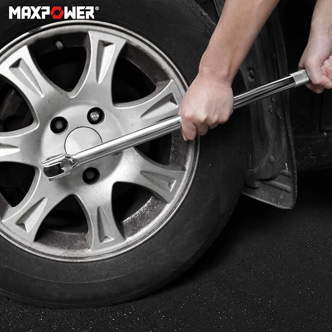 MAXPOWER Heavy Duty 3/4 Drive Breaker Bar 24-inch with Flex Handle