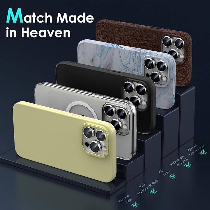 YWXTW CameraLens Protector, Tempered Glass Screen Metal Individual Cover