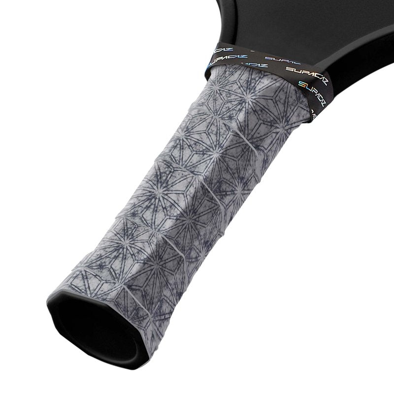 Supacaz SupaSuave Gunmetal Pickleball Overgrip - Tacky Pickleball Paddle Grip Tape Wrap - Pickle Ball Anti-Sweat Overwrap - 3pk