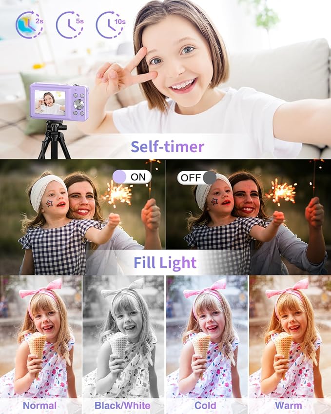 Digital Camera, FHD 1080P Point and Shoot Camera