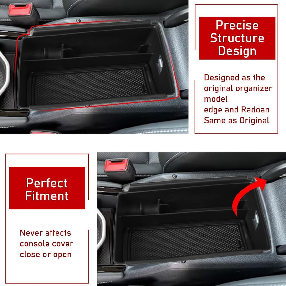 TTCR-II Compatible with 2025-2026 VW Tiguan Center Console Organizer
