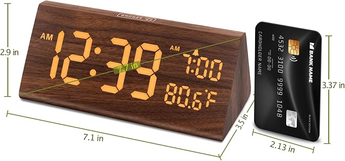 DreamSky Wooden Digital Alarm Clock