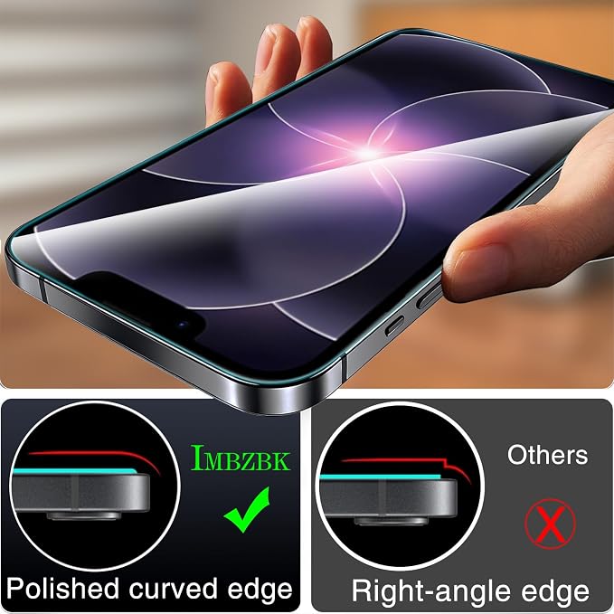 IMBZBK 3 Pack Screen Protector for iPhone 17e / iPhone 16e Accessories