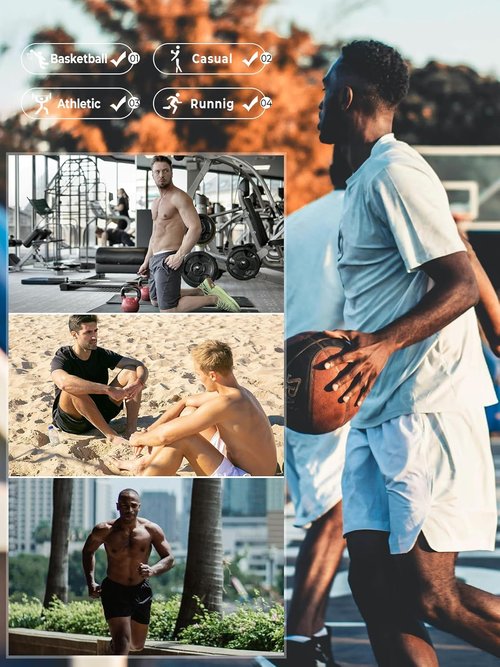 NORTHYARD Men's Athletic Running Shorts - Quick Dry Lightweight Gym Workout | 7"/9"/5" Options