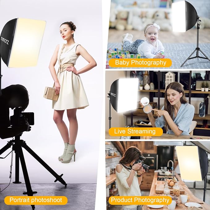 Professional Softbox Lighting Kit, Continuous Lighting