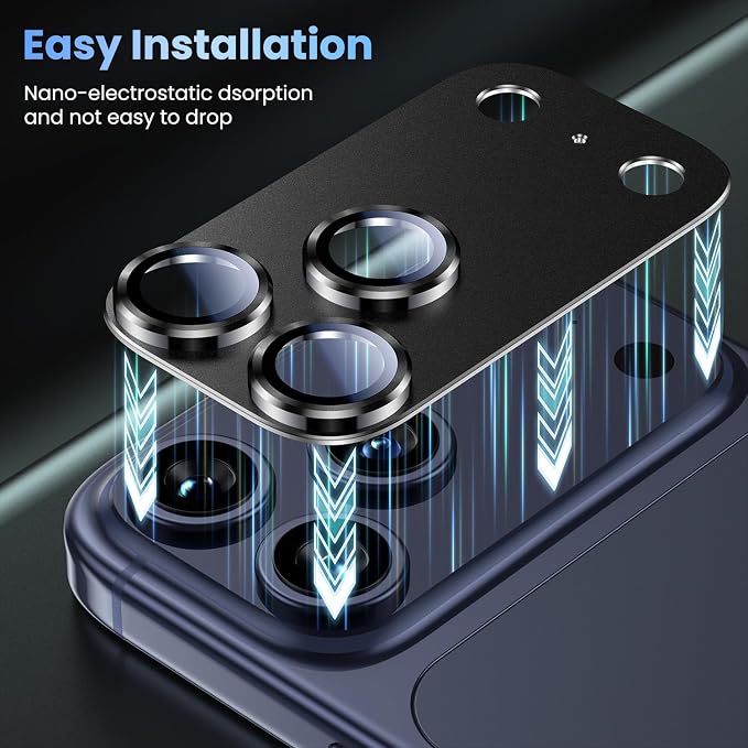 Uyiton Compatible with iPhone 17 Pro Max Camera Lens Protector