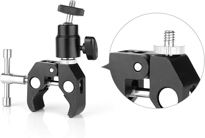 Anwenk Standard 1/4"-20 Male to 1/4"-20 Male Threaded Tripod Screw Adapter