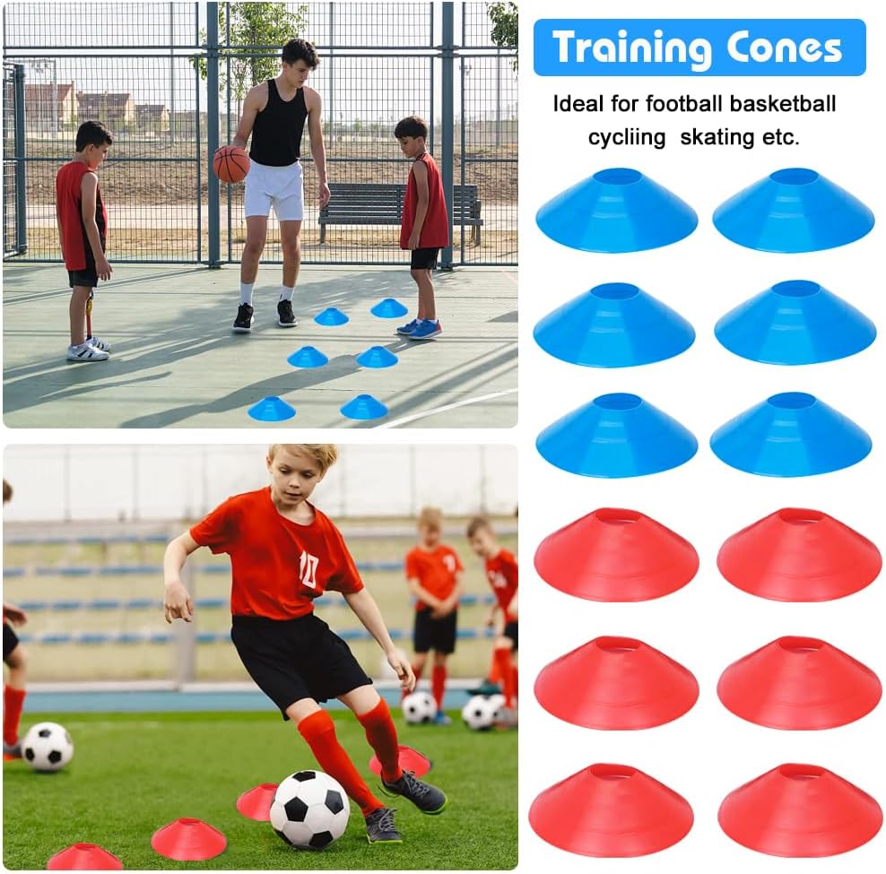 Soccer Speed Agility Training Set | 20FT Agility Ladder & 12/16 Sports Cones for Enhanced Footwork