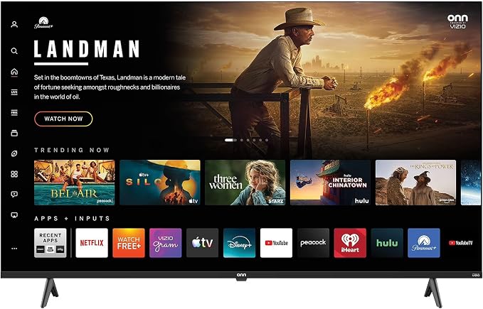 VIZIO Onn WFD43S-0830 43" Class (1080p) FHD Powered Smart TV, Vibrant Streaming, & Compatible with Apple AirPlay, Google Home, and Alexa (Renewed)