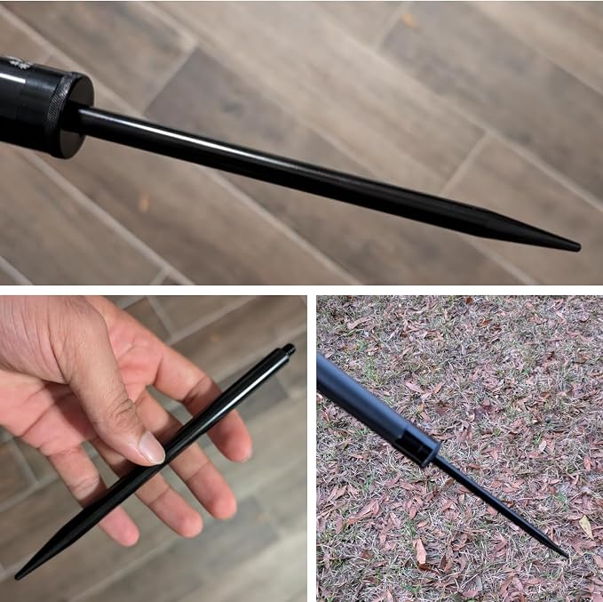 Ground Metal Spike Stake for Monopod Selfie Stick, 7 Inches Stainless Steel