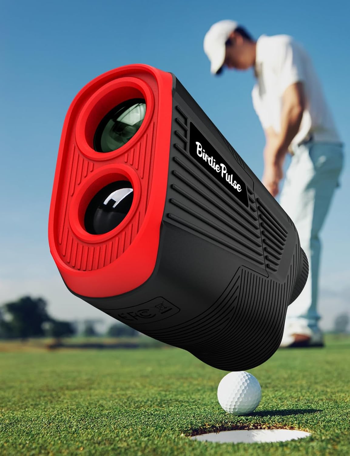 Skiennix Golf Rangefinder - 1300 Yards with Slope, Flag Locking Vibration & HD LCD - Rechargeable, Black