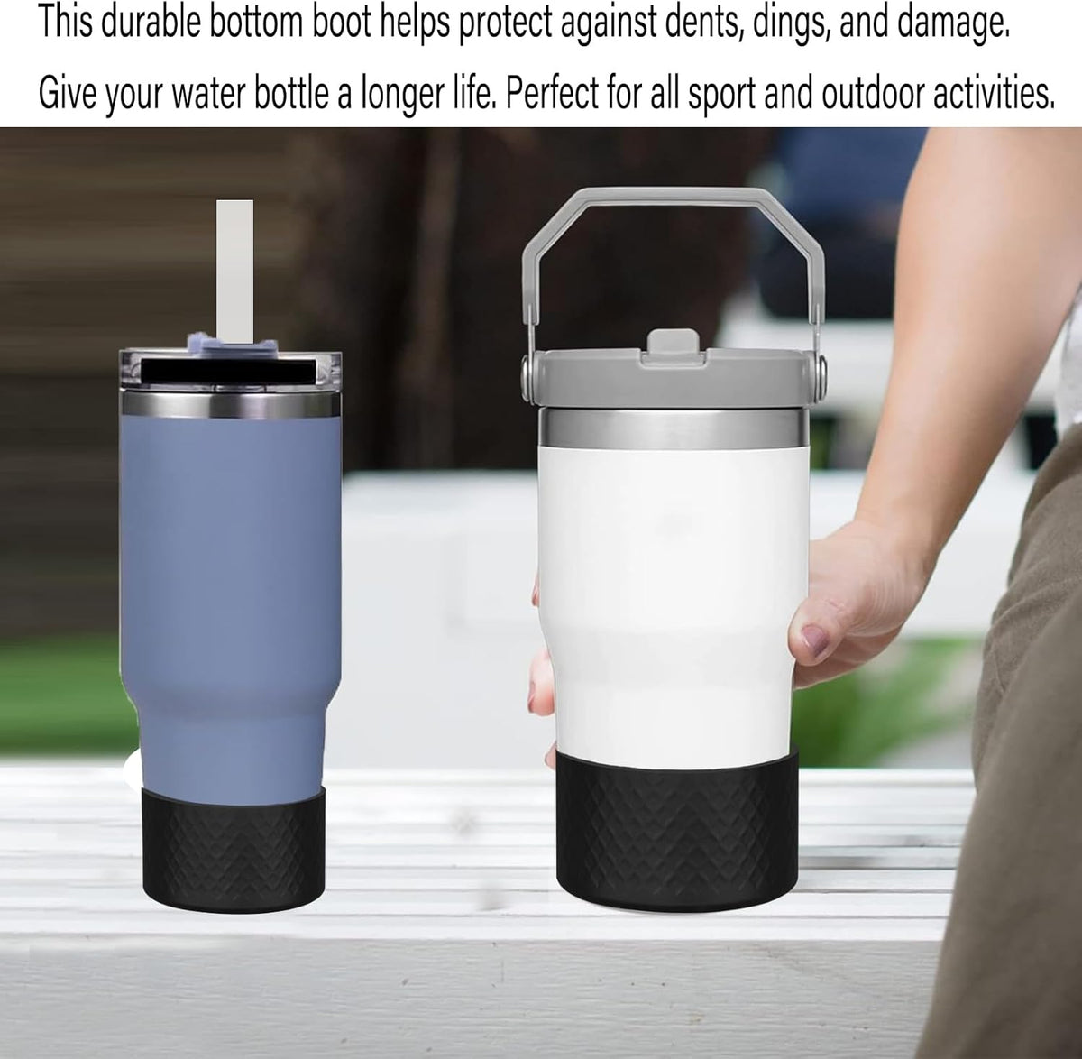 Stanley Silicone Boot - Durable Cup Boots for 40oz, 30oz, & 20oz Tumblers | Black Accessories