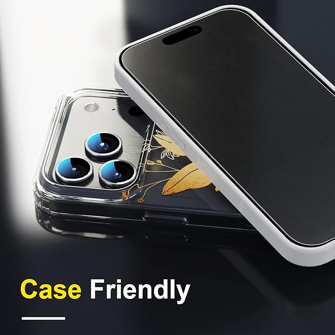 YWXTW 2 Pack for iPhone 17 Pro Matte Screen Protector 6.3 Inch + 1 Set Camera