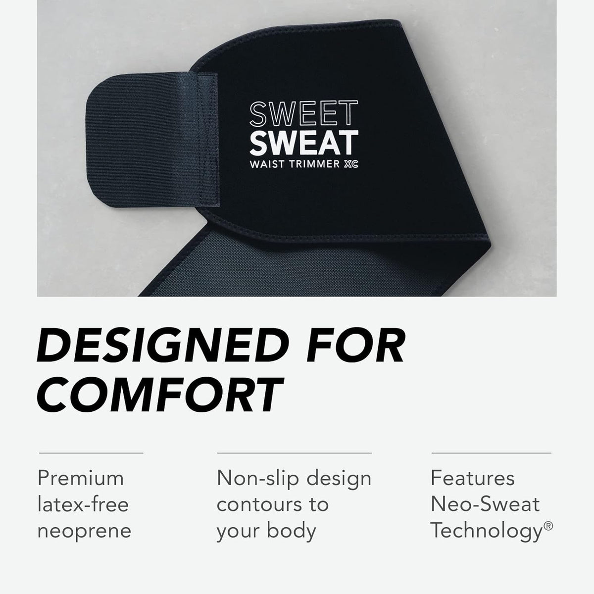 Sports Research Waist Trimmer Pack - Extra-Coverage Sweet Sweat Trimmer (Medium) & Tropical Gel (6.4oz)