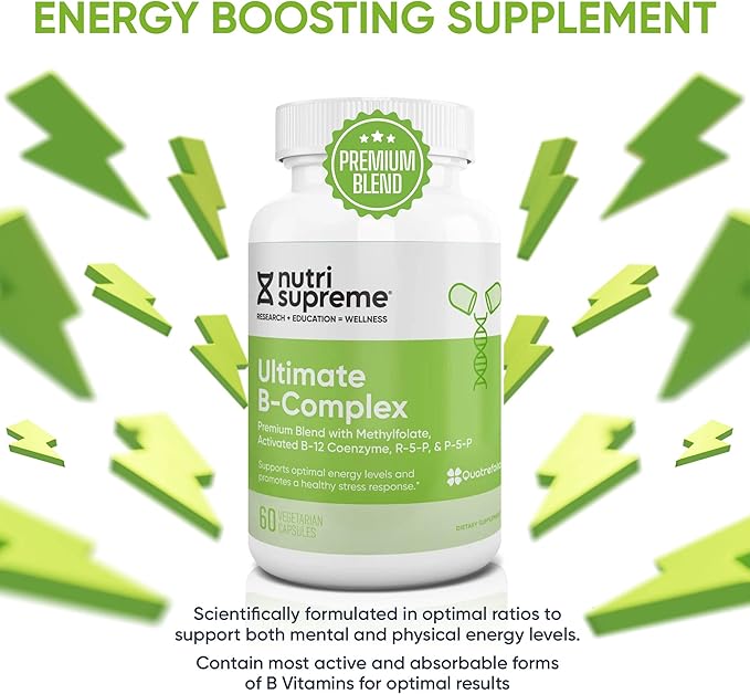 Ultimate B Complex, 120 Vegetarian Capsules- Certified Kosher