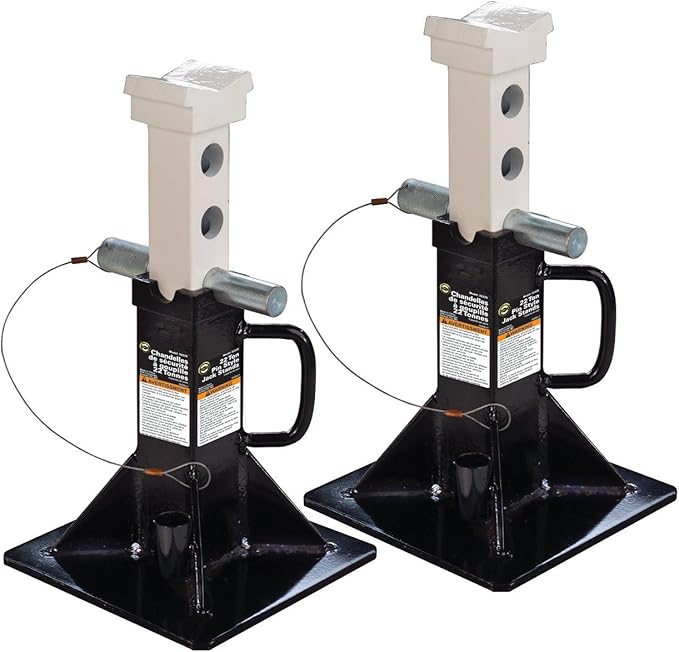 Omega 32225B Black Heavy Duty Jack Stand - 22 Ton Capacity