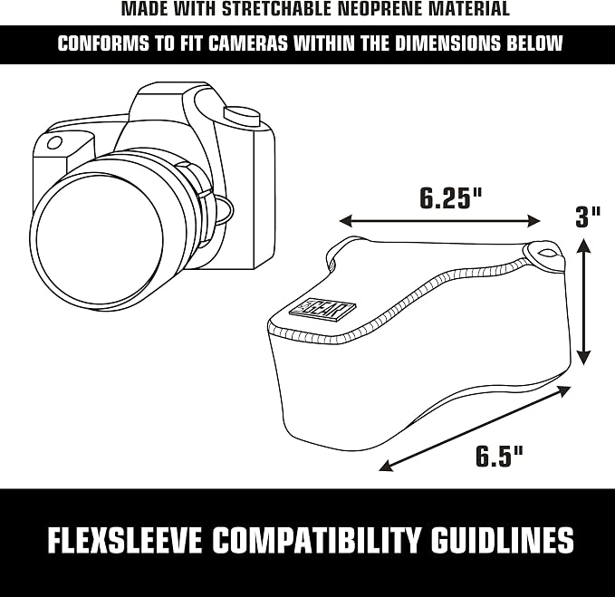 USA Gear Camera Sleeve for Compact SLRs Compatible