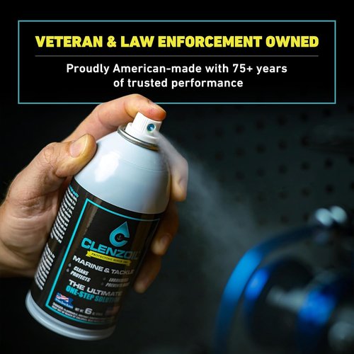 CLENZOIL Marine & Tackle Fishing Gear Oil Lubricant - Perfect for Reels, Motors & Downriggers - Easy Applicator